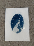 Chappell Roan Stars + Moon 5x7 Cyanotype